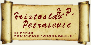 Hristoslav Petrašević vizit kartica